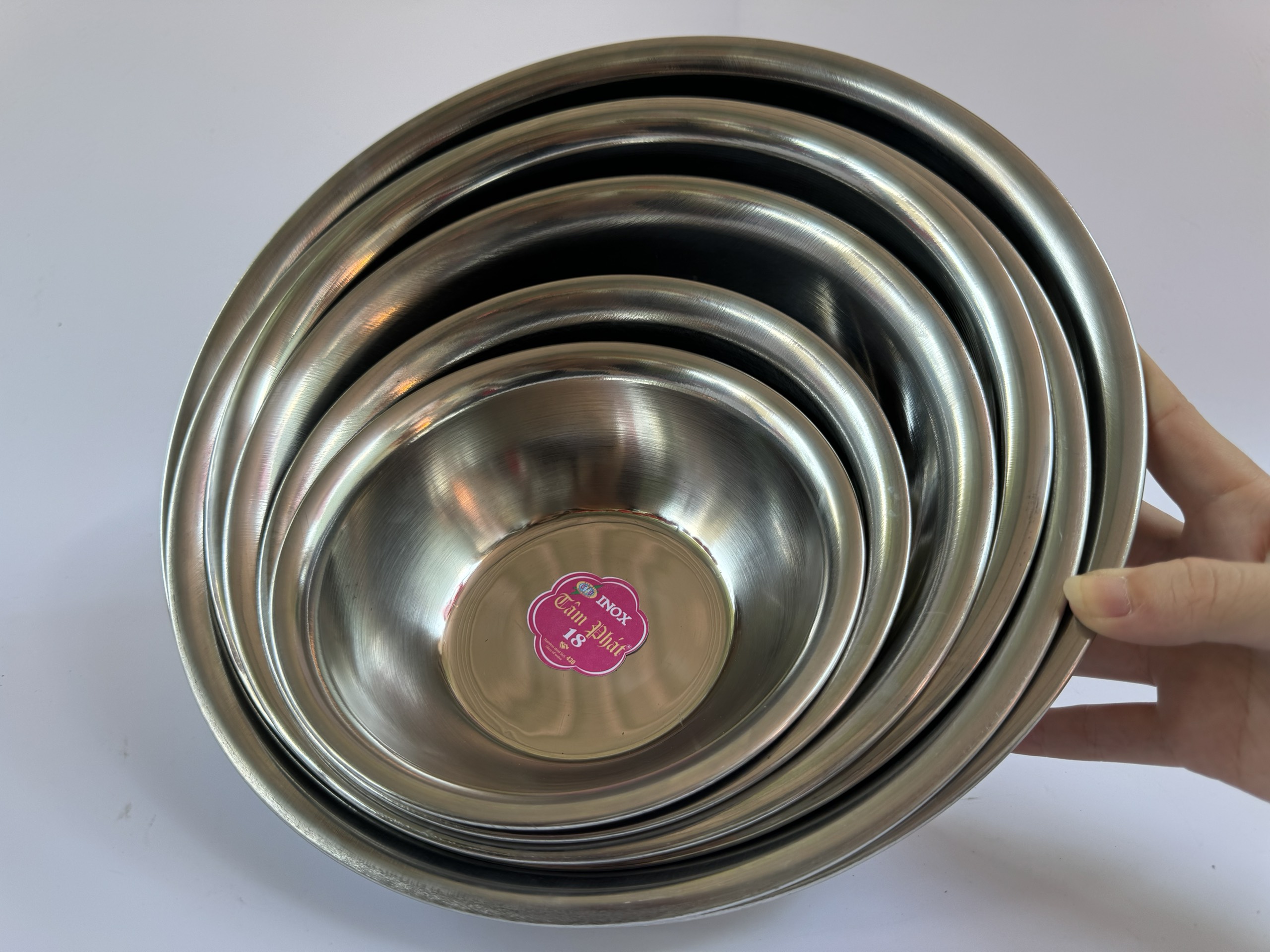 Thau inox sâu, dày đẹp