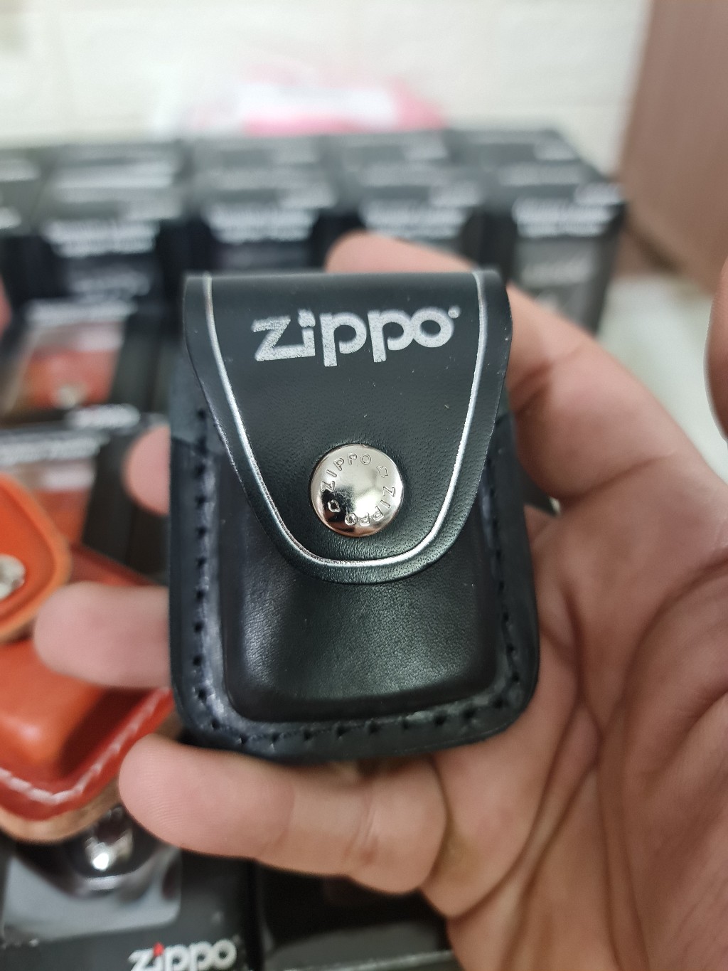 Bao da bật lửa Zippo Mỹ hàng chính hãng