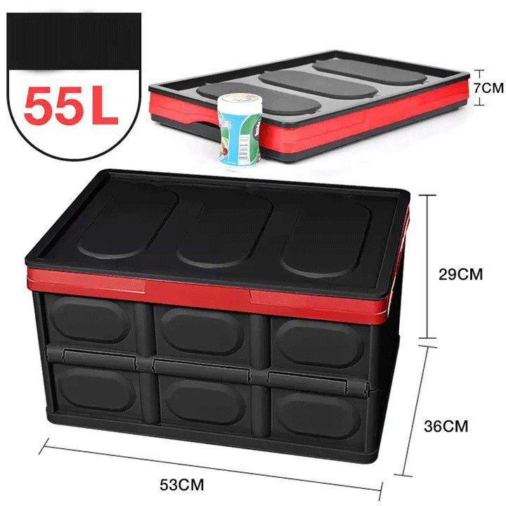Thùng đựng Đồ Cốp Xe Gấp Gọn Dung Tích 30- 56l , Đựng Đồ Ăn Thực Phẩm đông Lạnh, HỘp đựng do cốp xe có túi lót chống thấm nước - thùng đựng cá