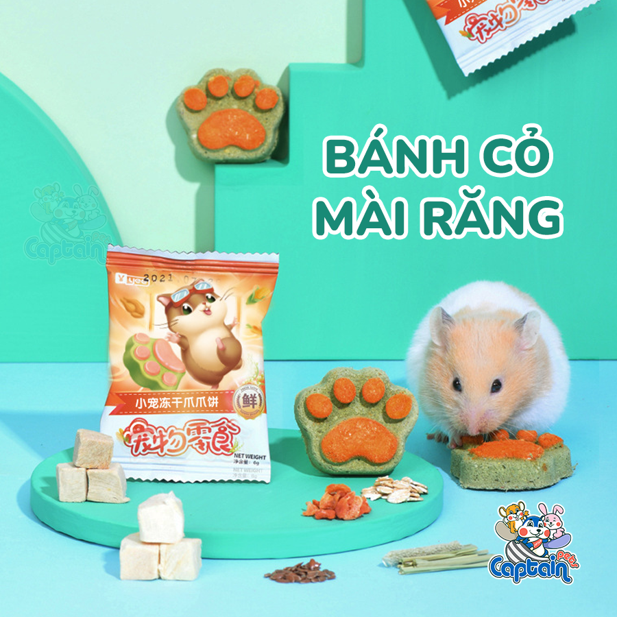 Bánh cỏ mài răng bàn chân YEE - Bách hóa Hamster