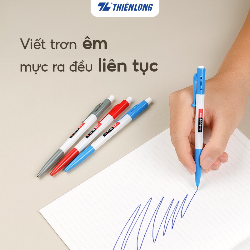 (Hộp 20 Cây) Bút Bi Thiên Long TL-08 Ngòi 0.8mm