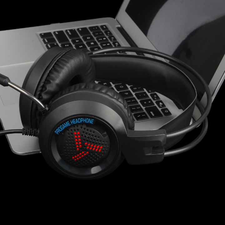 Gaming Headset shooting ear with Mic, LED lights fitted for computer PC, laptop, phone-ear NGE game GNET H3T H99 SK21