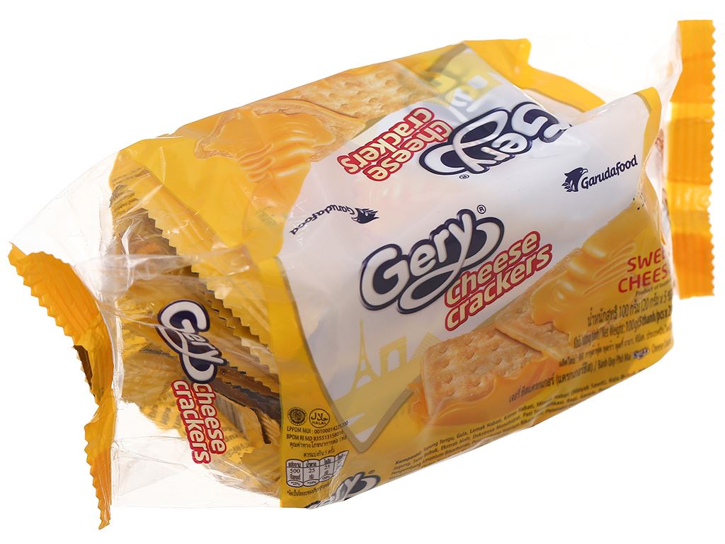 Bánh Quy Phô Mai Gery Cheese Crackers (Gói 100g)