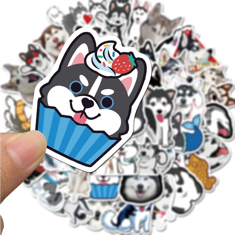 Set 30-60 Sticker Chó Husky
