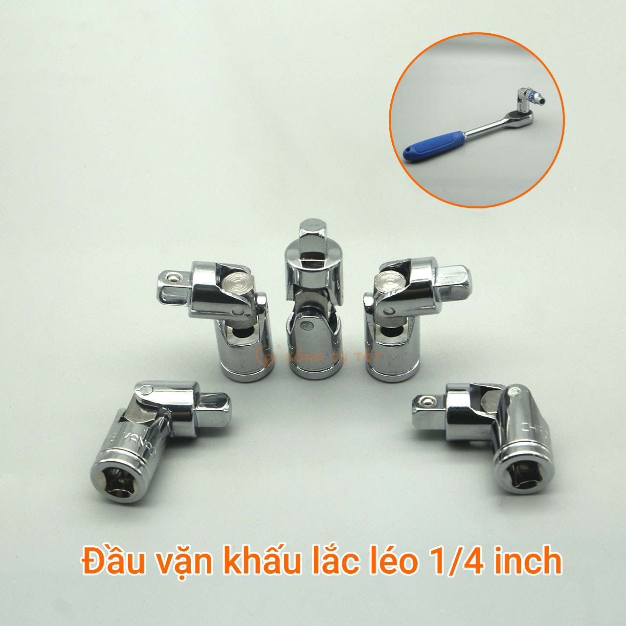 Đầu chuyển vặn khẩu lắc léo size tùy chọn