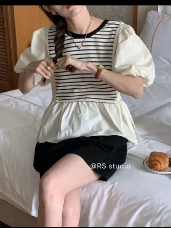 Áo kiểu voan 2 lớp siêu xinh xắn .