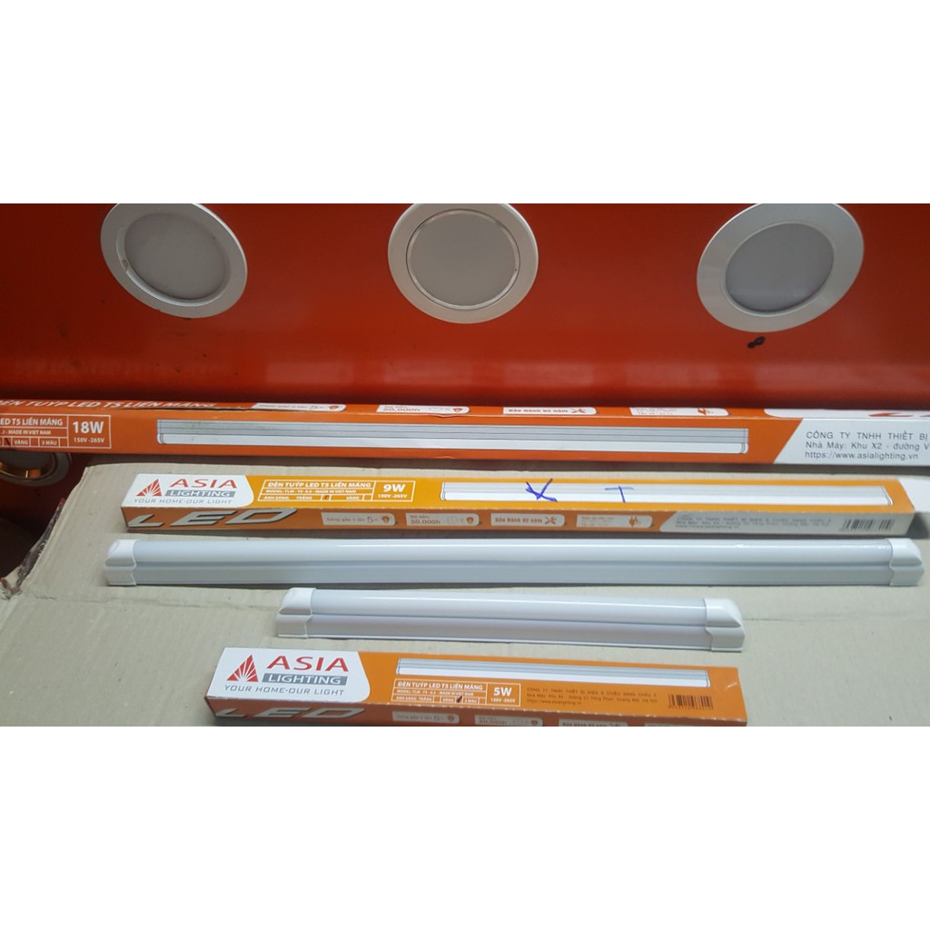 Đèn Tuýp LED Liền Máng Đơn T5 ASIA [CHÍNH HÃNG]