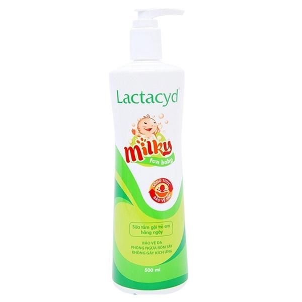 [HCM]Sữa tắm gội trẻ em Lactacyd Milky 500ml