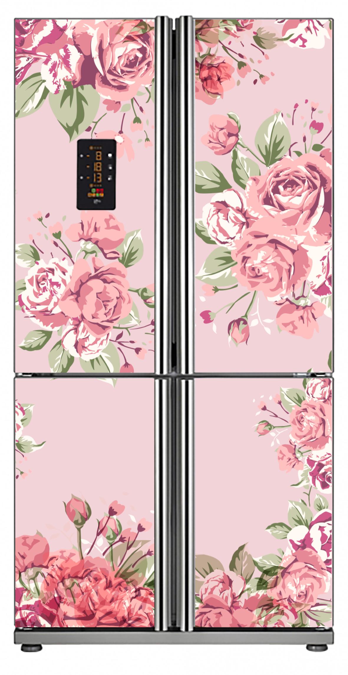 [HCM]Decal dán tủ lạnh 4 cánh