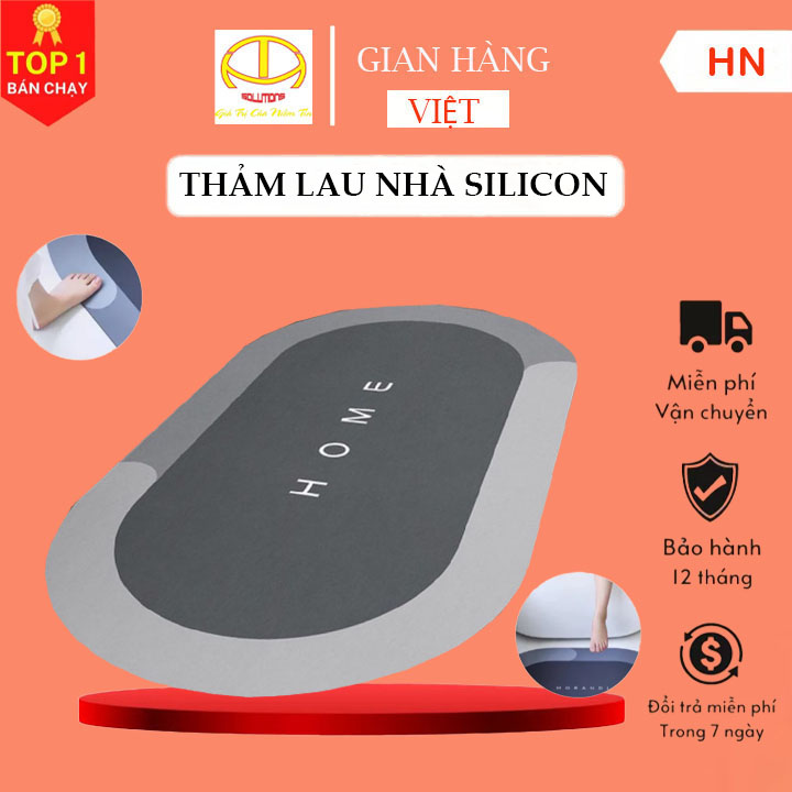 Thảm lau chân silicon, thảm chùi chân , thảm lót sàn nhà, thảm lau chân siêu thấm nước - Thảm chân hút nước chống trơn trượt