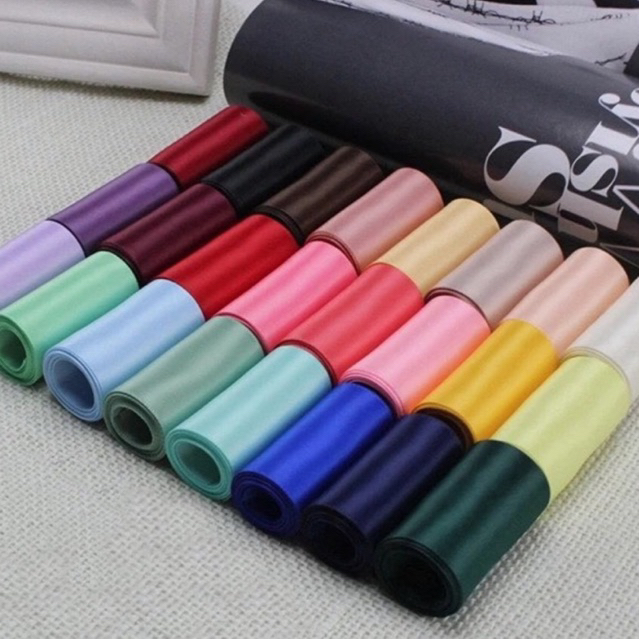 Ruy băng lụa trơn bản to 15cm, 20cm, 30cm 1 mét
