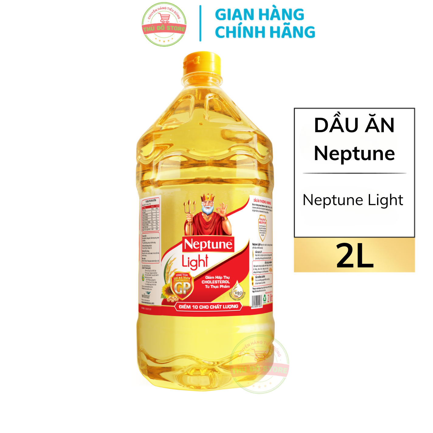 Dầu ăn neptune light - chai 2l