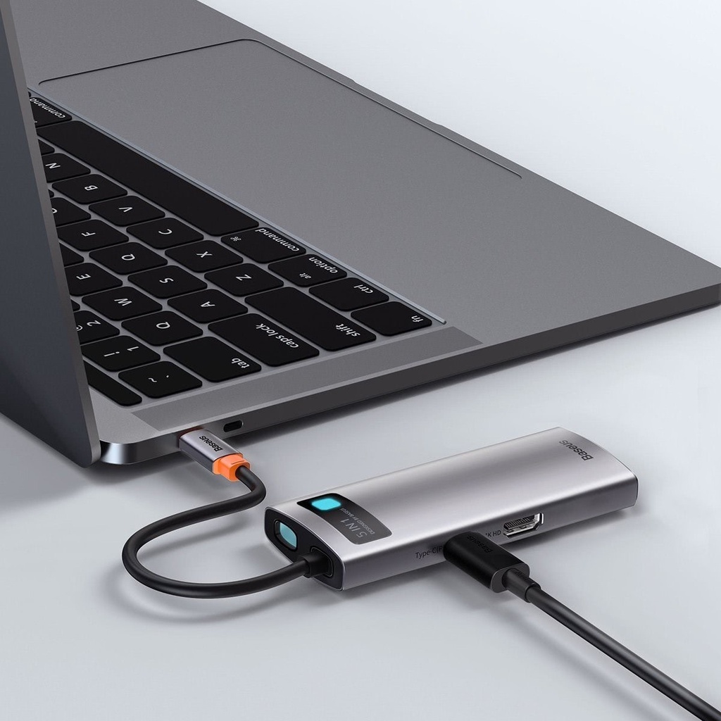 (Hub) Bộ chuyển đổi đa năng Baseus Type-C to HDMI USB3.0 SD Card Reader Type C PD 100W, Multifunctional HUB) - CAHUB , Dùng cho TIVI , Màn Hình Máy Tính