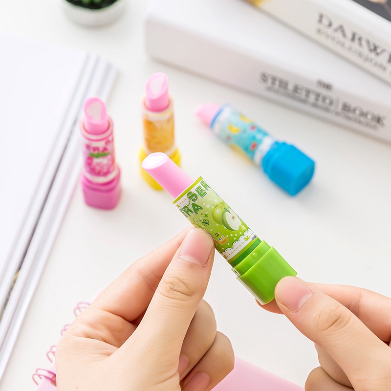 Tẩy bút chì thiết kế dạng son môi độc đáo