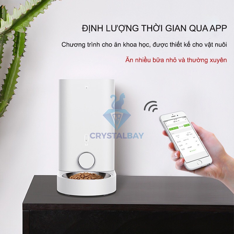 (New 2026) Máy cho ăn tự động cho mèo thú cưng Petkit Infinity Fresh Element 3 – Dung tích 5L, lồng chứa Inox