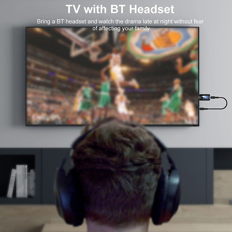 USB Thu Phát Âm Thanh Bluetooth 5.0 BT 2in 1