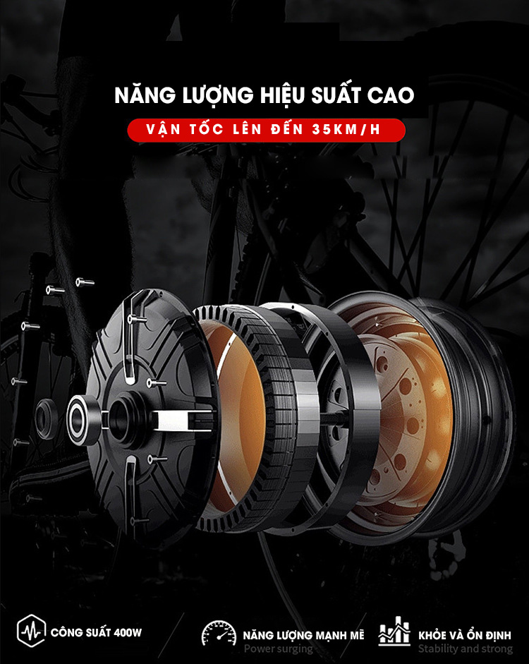 Xe đạp điện gấp gọn adiman A1