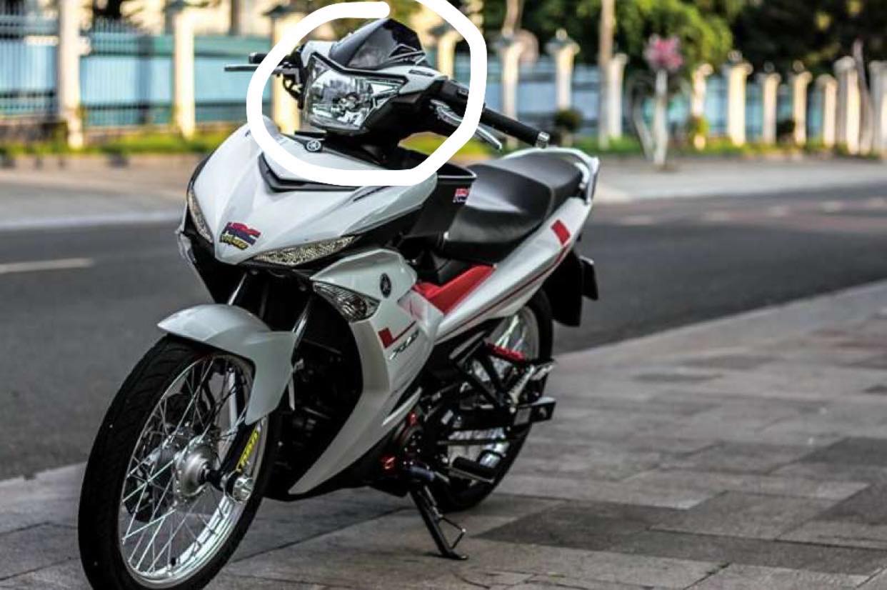 ôp đầu,chắn gió xe exciter 150-winner (đen trơn )