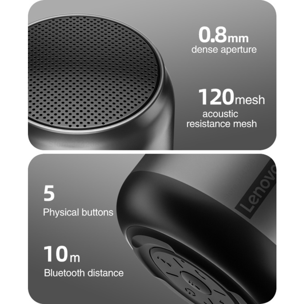 [CHÍNH HÃNG] Loa bluetooth không dây mini LENOVO K3 Thinkplus - Âm thanh lớn chất lượng cao, Bluetooth 5.0 - loa Bluetooth mini , loa Bluetooth bass mạnh , loa Bluetooth bỏ túi