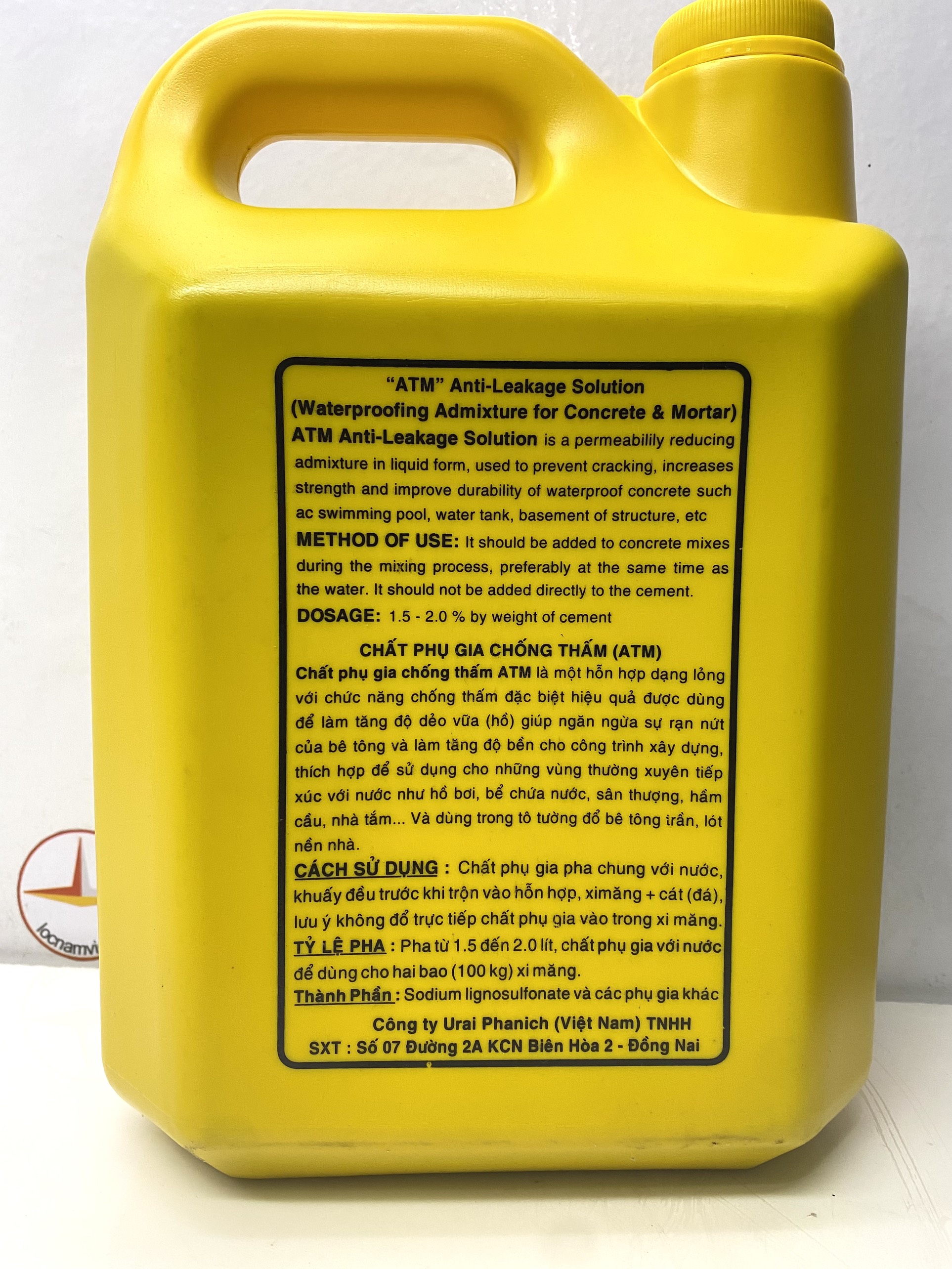Phụ gia chống thấm ATM 4.5L