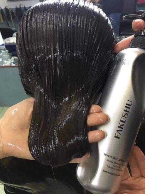 Hấp phủ lụa Fakeshu Keratin 618ml cao cấp