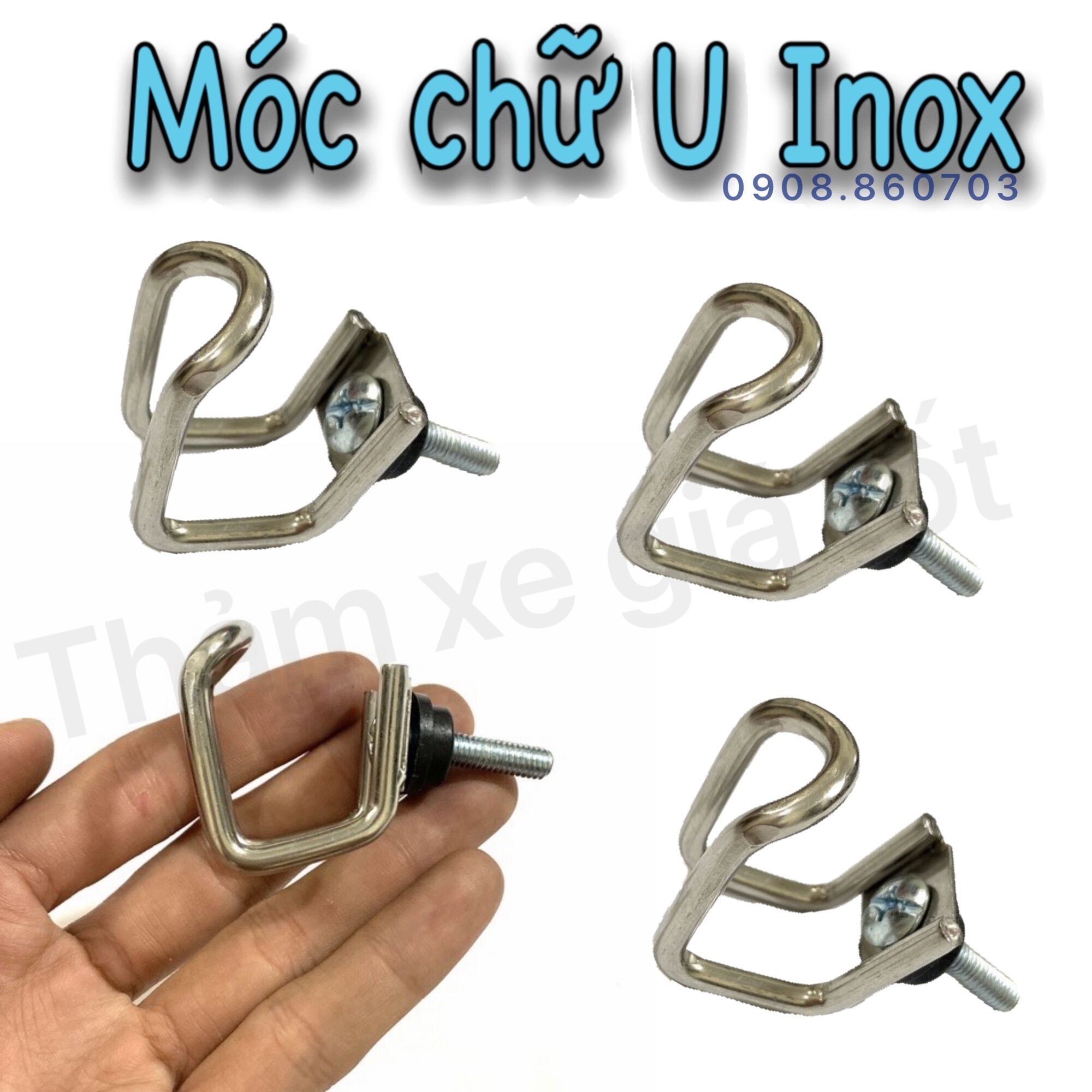 Móc inox, titan treo đồ xe máy titan cứng cáp