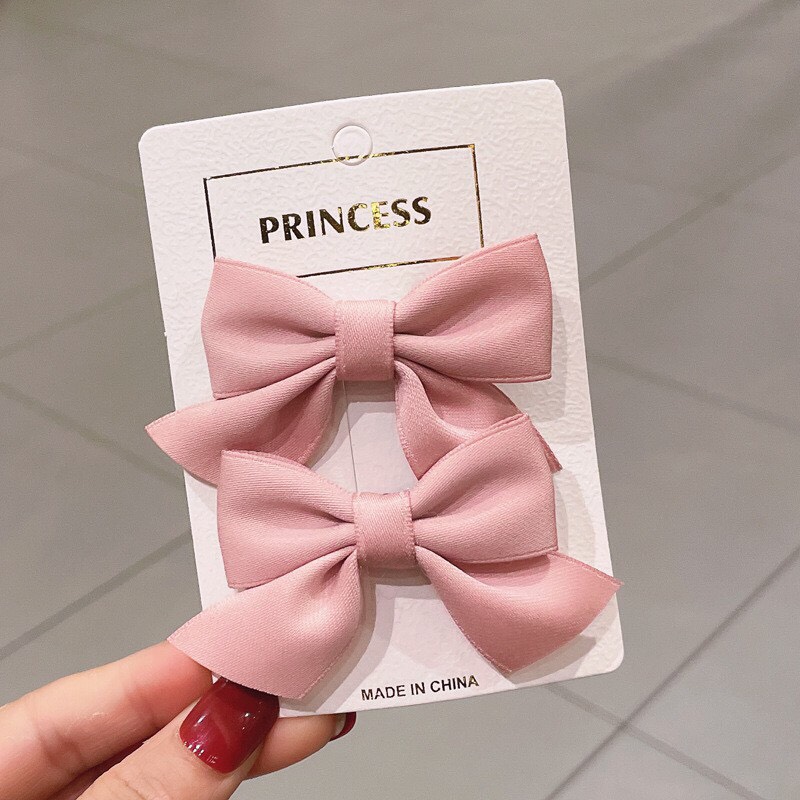 [MỚI] SET2 - KẸP TÓC NƠ BASIC PHONG CÁCH TIỂU THƯ ĐÁNG YÊU CHO BÉ - NHÀ GẤU NÂU