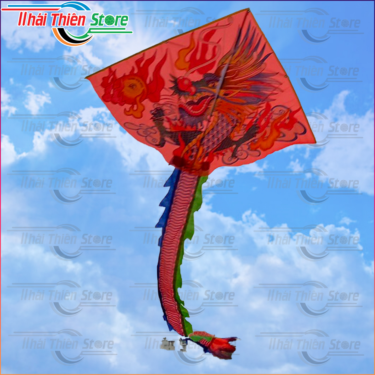 Diều Rồng Ghép Nhiều Màu Long Vân