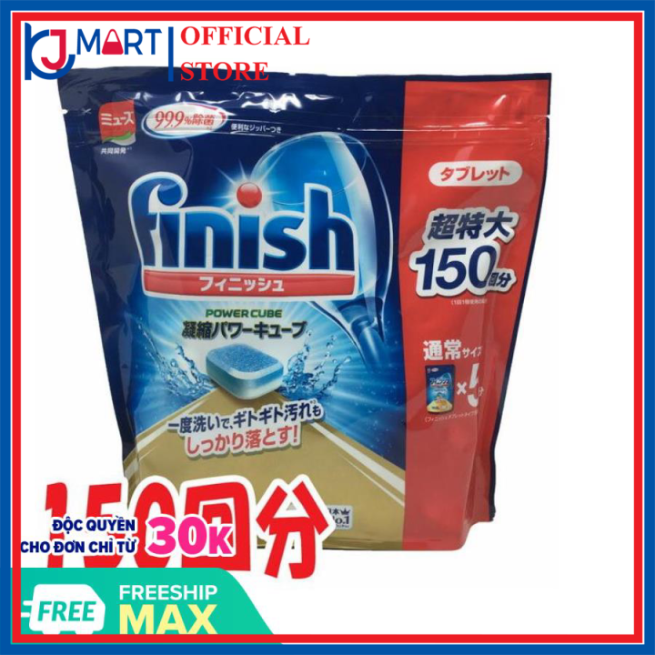 Viên rửa bát Finish 150 viên Nhật ( tổng hợp Bóng Muỗi bột )