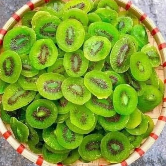 Kiwi sấy dẻo (nguyên miếng) {Khối lượng tịnh, không tính bao bì}