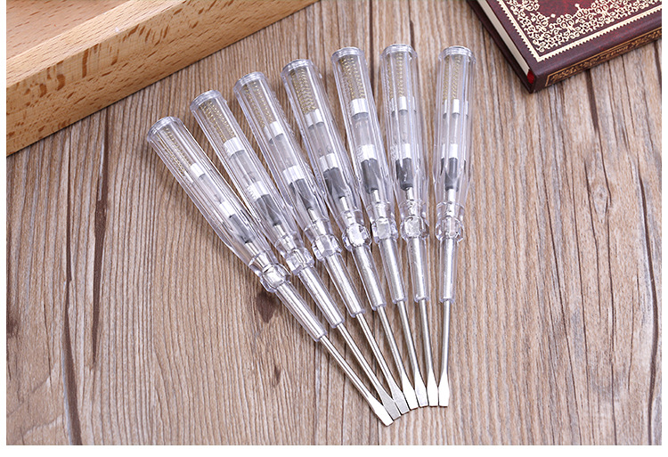 Bút Thử Điện Dài 14cm Trong Suốt