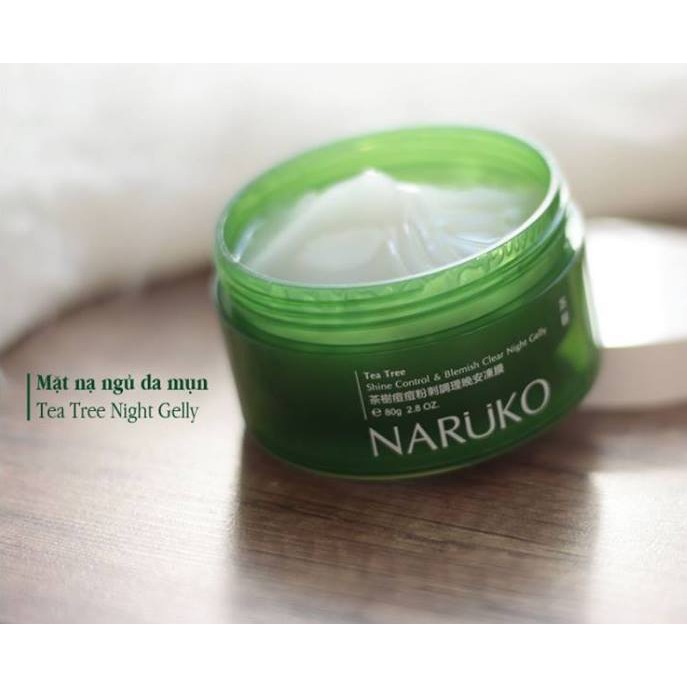 [HCM]Mặt Nạ Ngủ Naruko Tea Tree Shine Control Blemish Clear Night Gelly 80 Gr