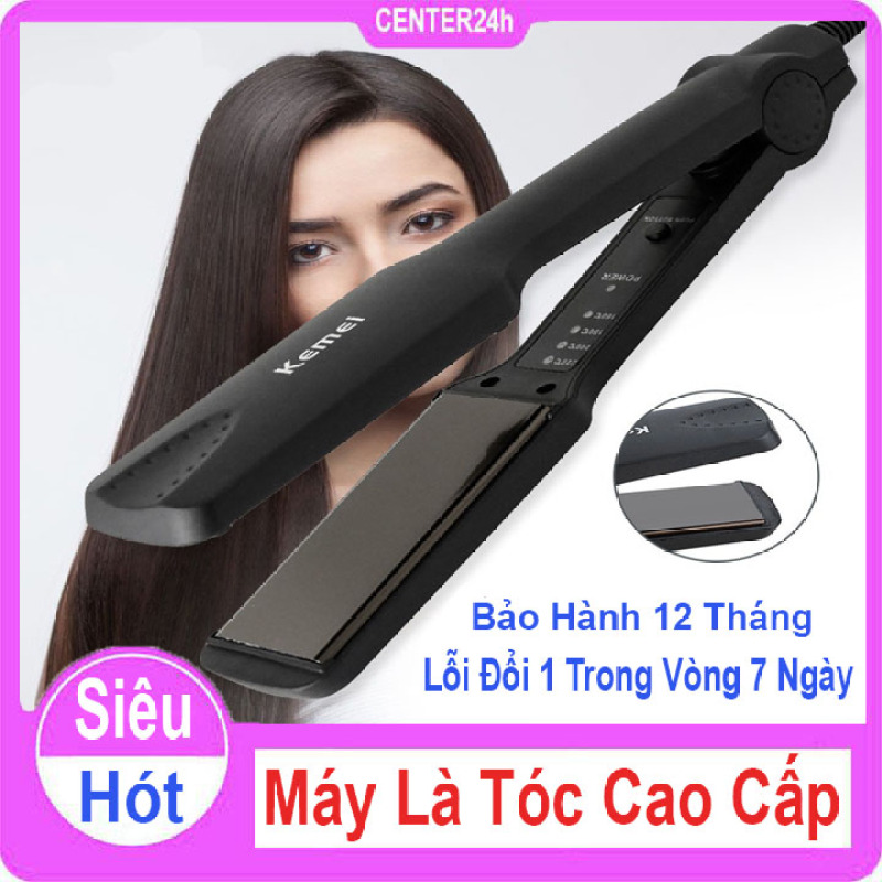 [Siêu Hót] Máy là tóc cao cấp 4 mức điều chỉnh nhiệt - Máy ép tóc, Máy làm tóc, Máy ép tóc Kemei 329 Cao Cấp - Center24h giá rẻ