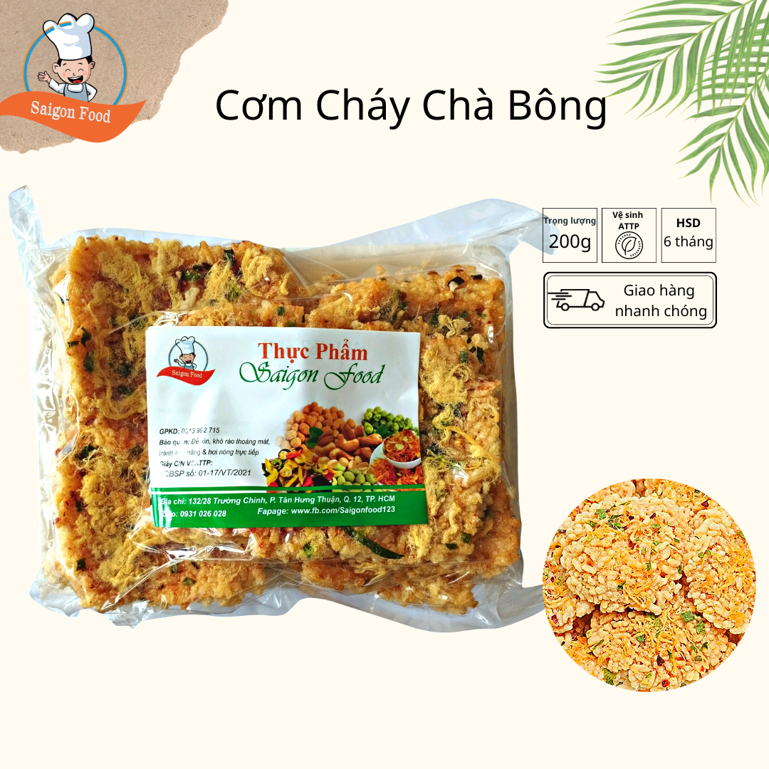 Cơm cháy nếp siêu chà bông 200G
