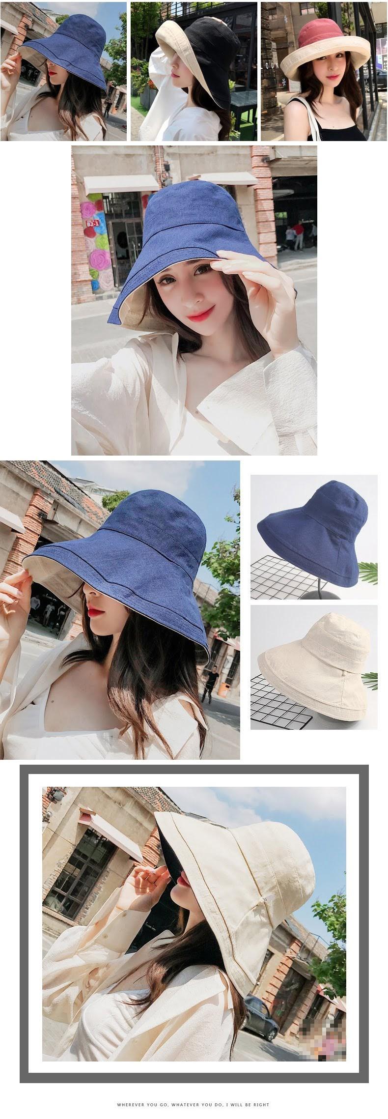 Mũ vành rộng che nắng nữ tính