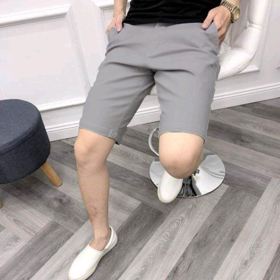 [FORM ÔM] QUẦN SHORT ÂU CO GIÃN VẢI COTTON 2  CHIỀU ĐỦ MÀU
