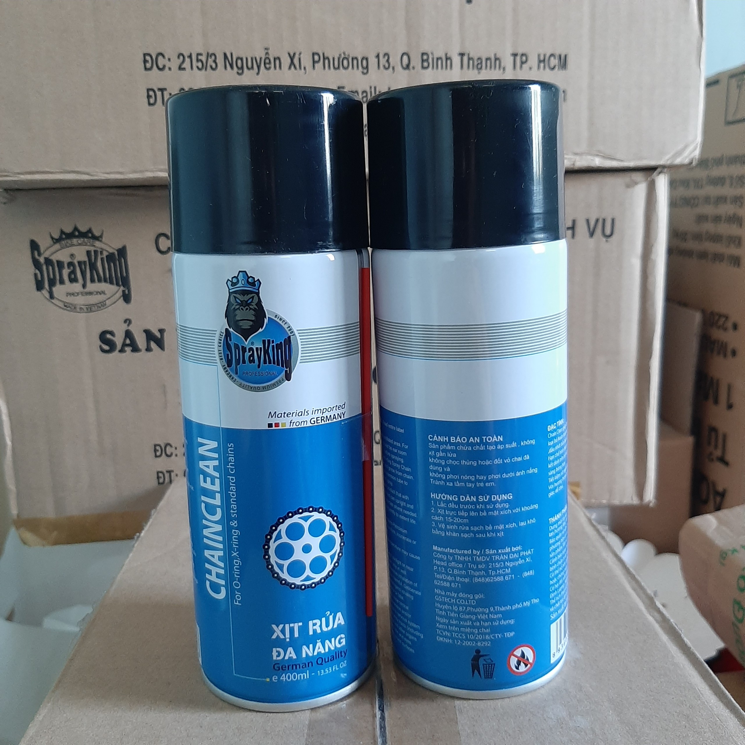 Rửa sên Sprayking Chain Clean 400ml và bàn chải 3D