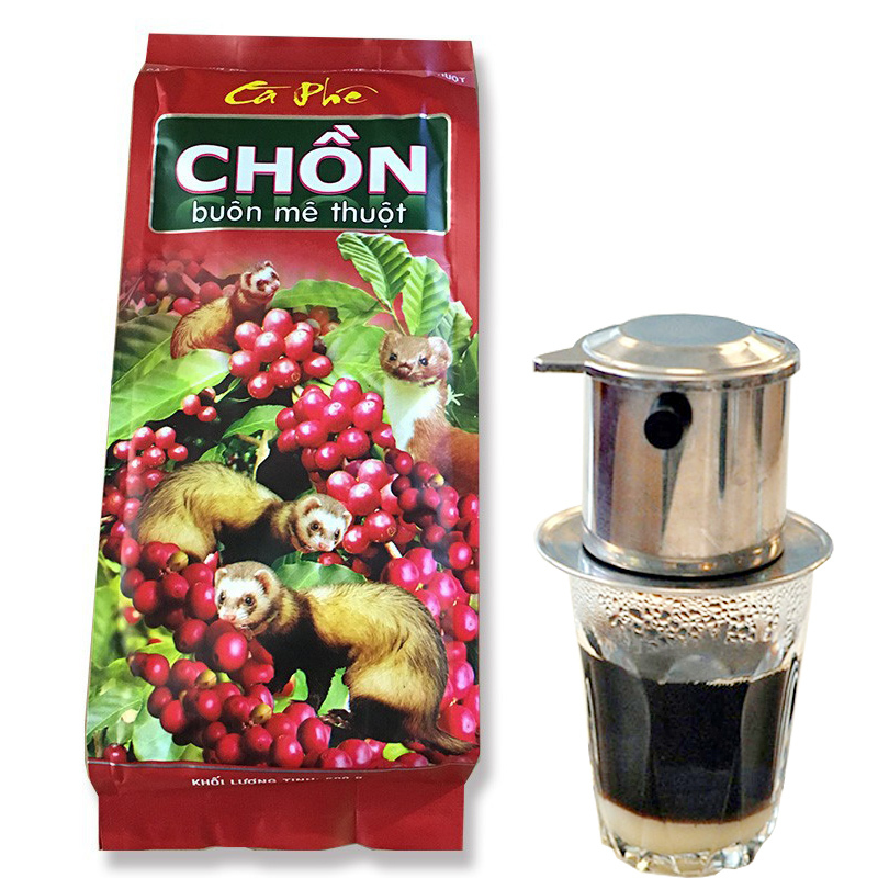 [HCM][ ĐỪNG BỎ QUA CƠ HỘI THƯỞNG THỨC ] Cà phê pha Phin truyền thống Chồn Buôn Mê Thuộc của công ty Cao Đại Nguyên thượng hạng gói 500gr - chồn đỏ