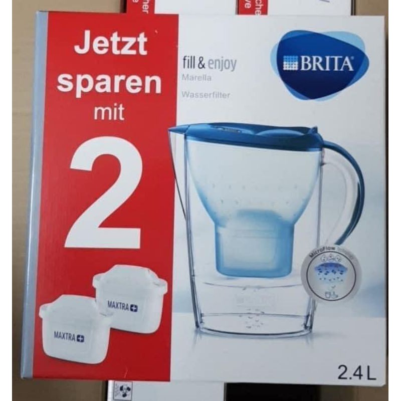 [Sẵn 2 lõi lọc Made in Germany] Bình lọc nước Brita 2.4L