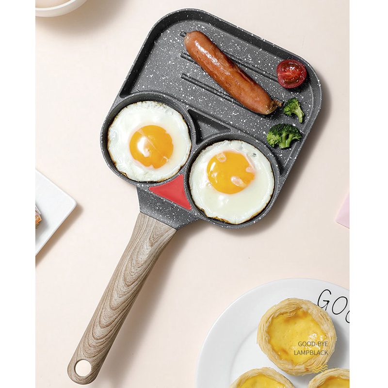 Pan stone split umbrella 4 compartment fried stickers multi-purpose anti-adhesive good