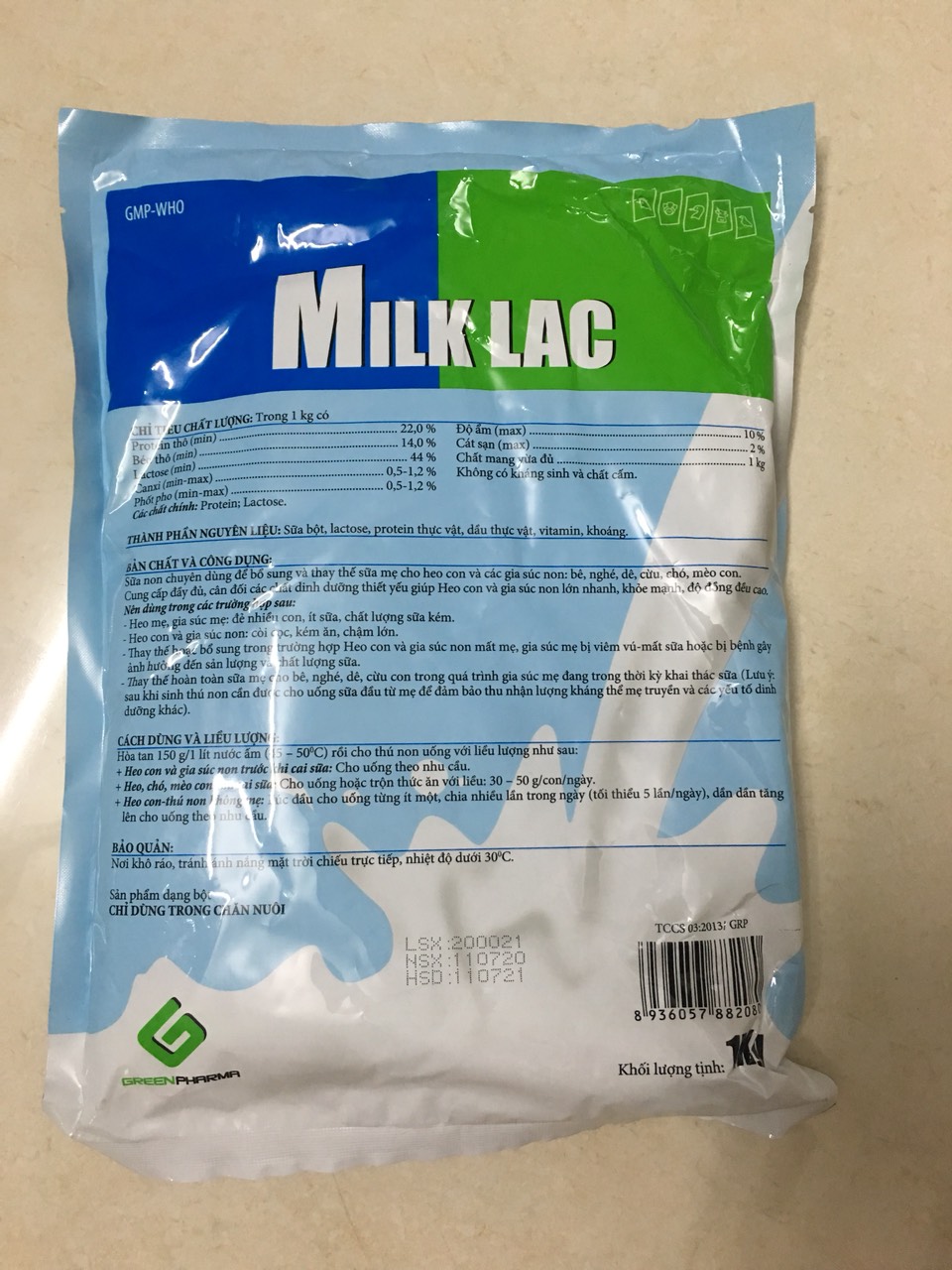 Milk lac - Sữa cho chó, mèo, lợn(1kg)