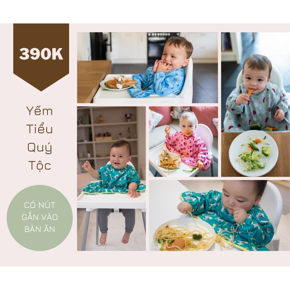 Yếm TIỂU QUÝ TỘC -[TidyTot UK] Cover and Catch Bib