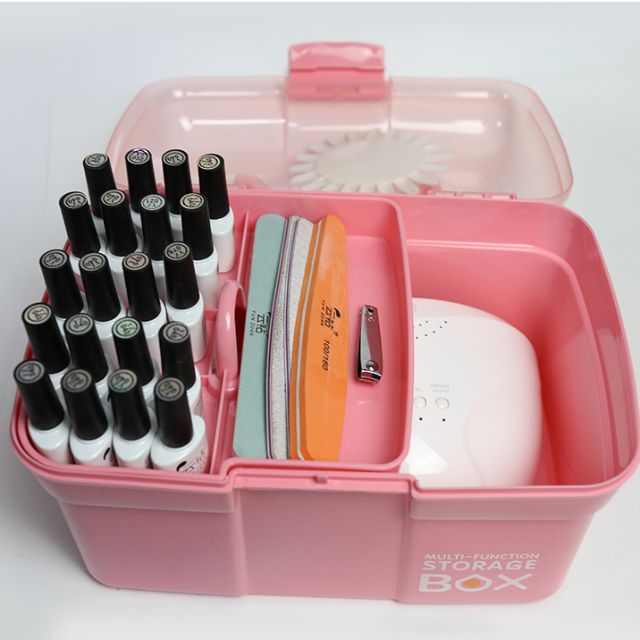 Cốp nhựa đựng đồ nail và mỹ phẩm