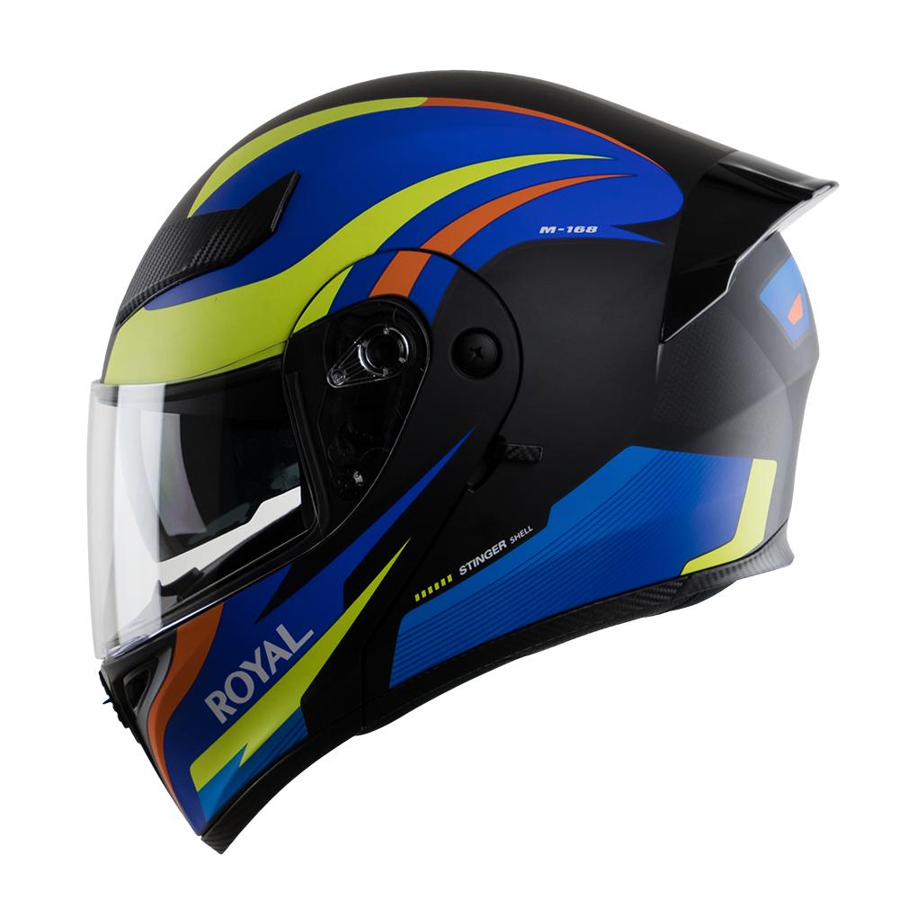 Mũ bảo hiểm fullface royal lật cằm 2 kính lót tháo rời chính hãng M168