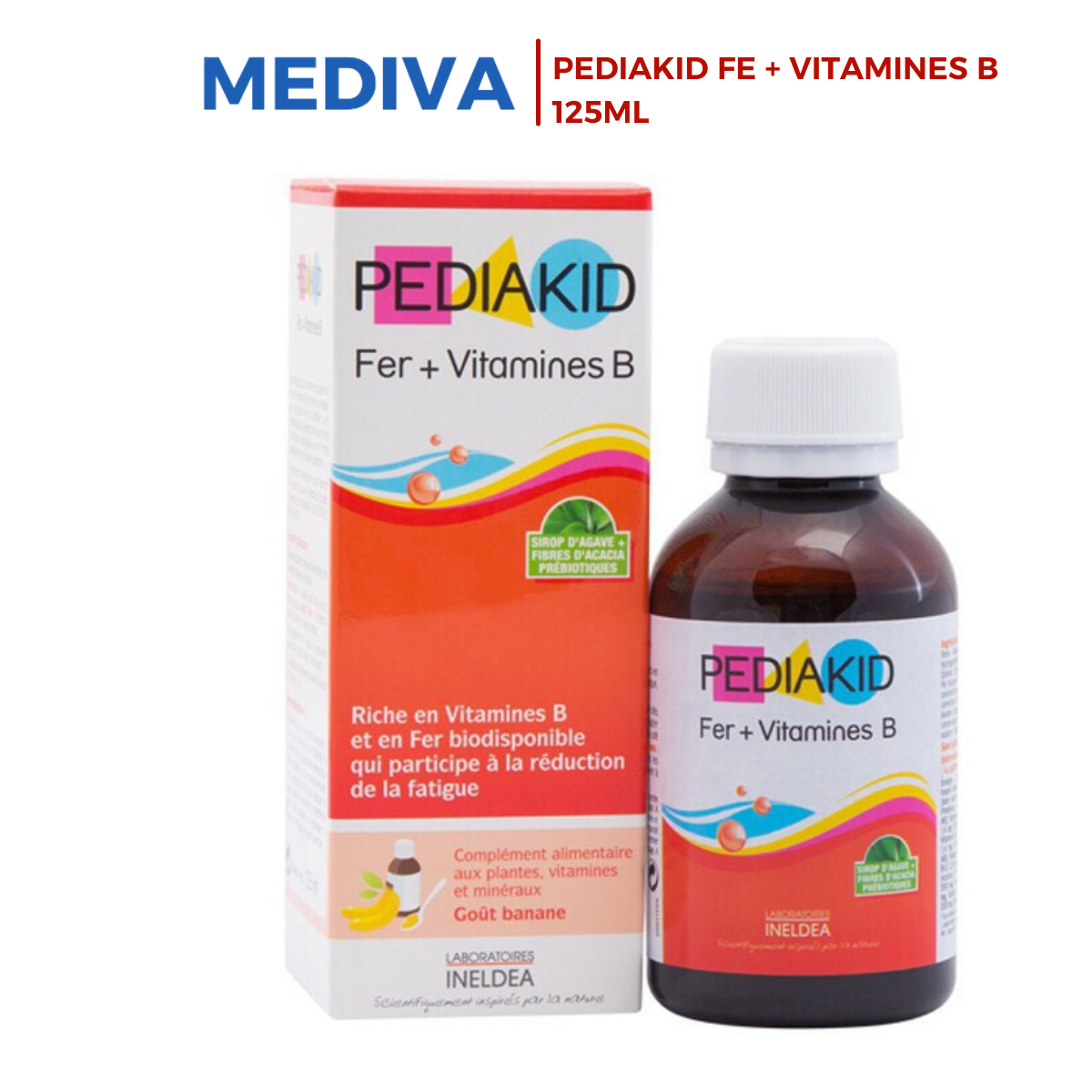 Pediakid sắt và vitamin nhóm B cho bé 125ml