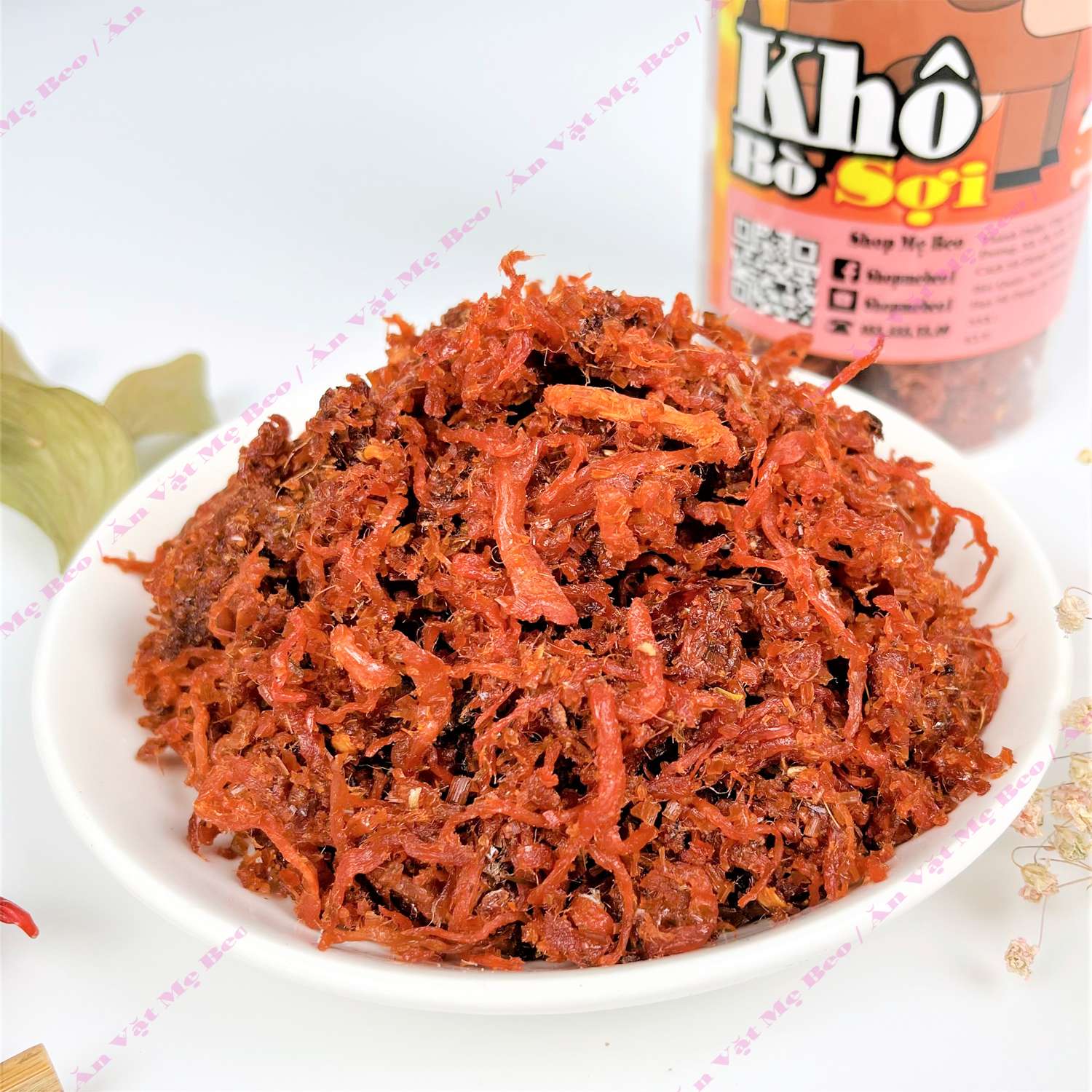 [ HOÀN TIỀN 10% ]500Gr Khô Bò Xé Sợi Cay Cay Cực Ngon ( Khô heo Vị Bò)