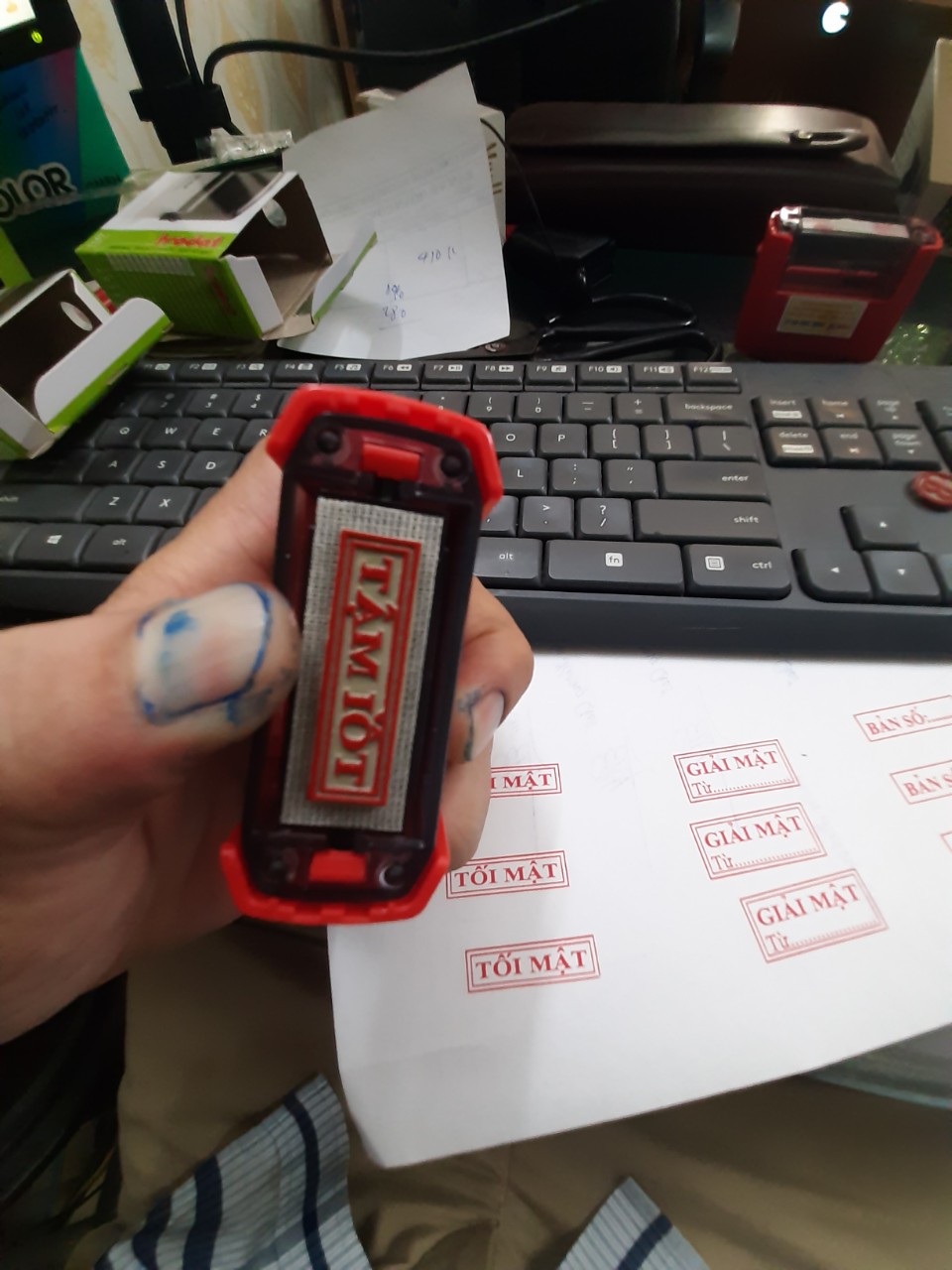 Con dấu TỐI MẬT (Chuẩn thông tư 24 BCA)