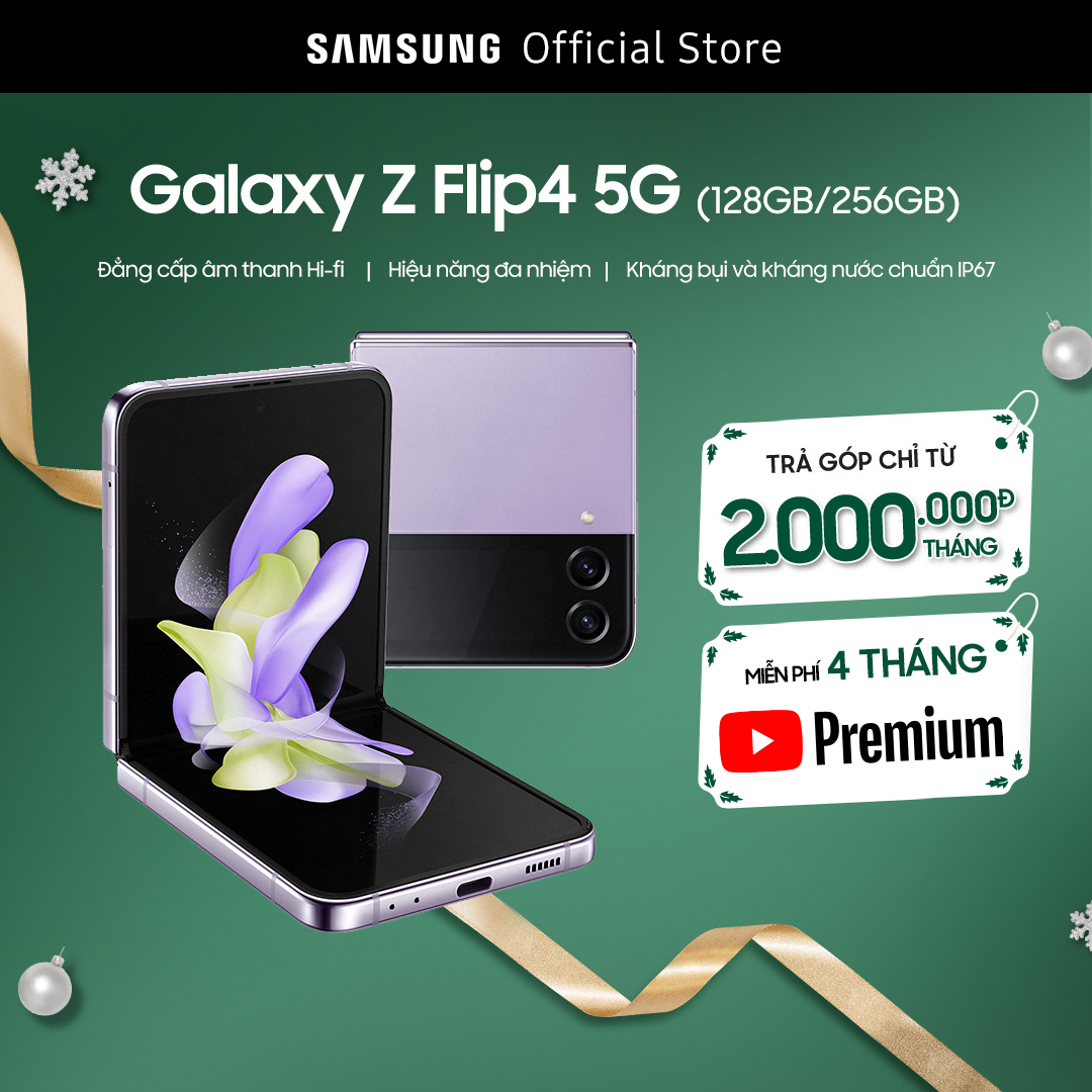 [DUY NHẤT 05.05] Điện thoại Samsung Galaxy Z Flip4 5G (8GB / 128GB & 8GB / 256GB)