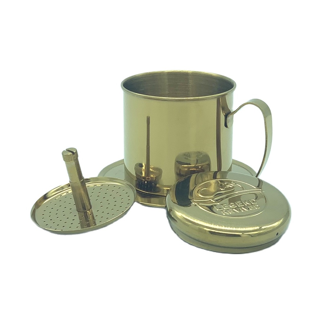 Phin pha cà phê INOX cao cấp( Logo Con Chồn)- Đặc chế để Pha Cà phê Ngon