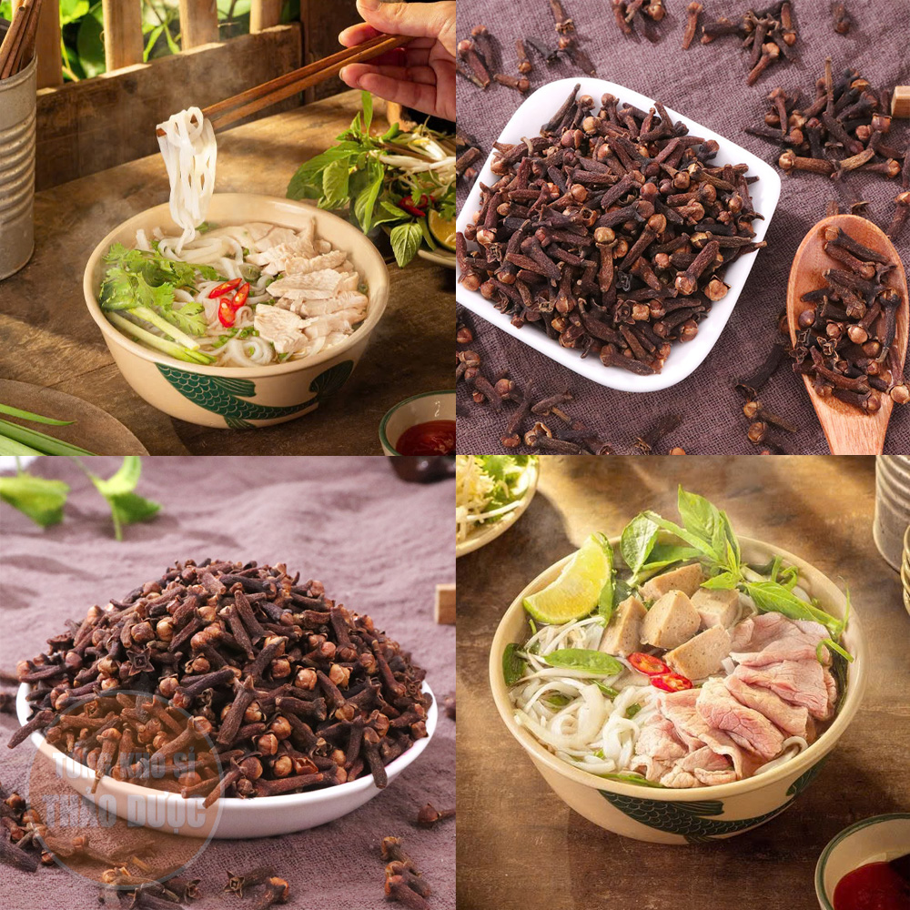 Nụ đinh hương 100g, đinh hương khô, nụ to, thơm, gia vị nấu phở, lẩu, mai quế lộ, xông nhà